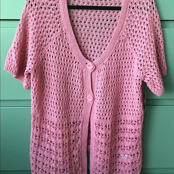 Woman croquette style sweater coverup - Picture 3 of 6